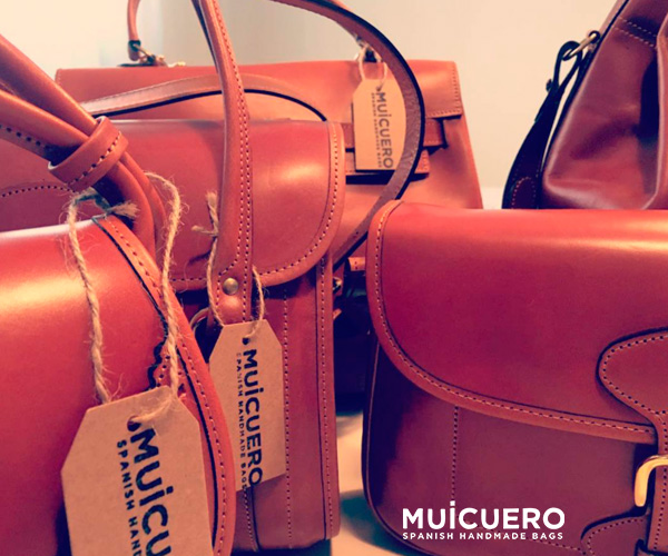 Bolsos de cuero camel