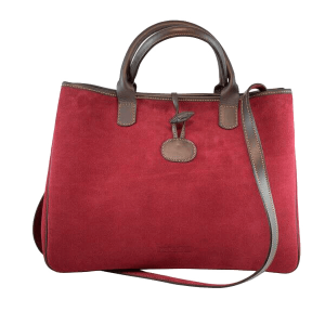Bolso de ante burdeos Belén
