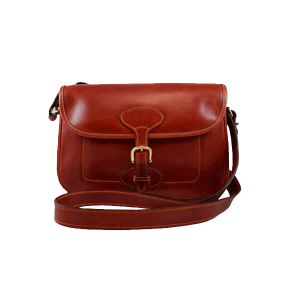 Bolso de cuero cereza Elena