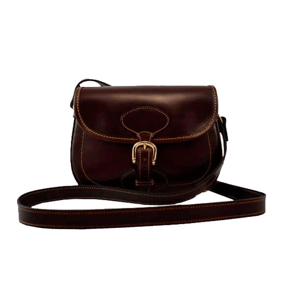 Bolso de cuero chocolate Candela