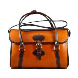 Bolso de cuero combinado Victoria