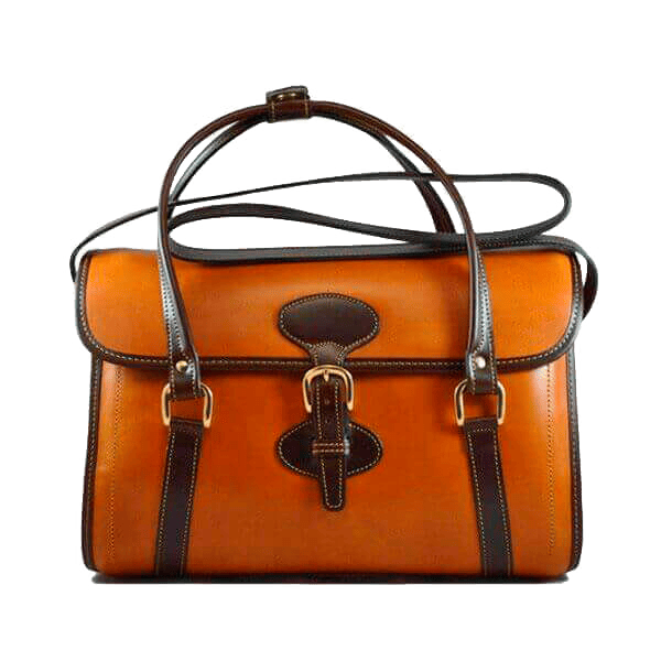 Bolso de cuero combinado Victoria